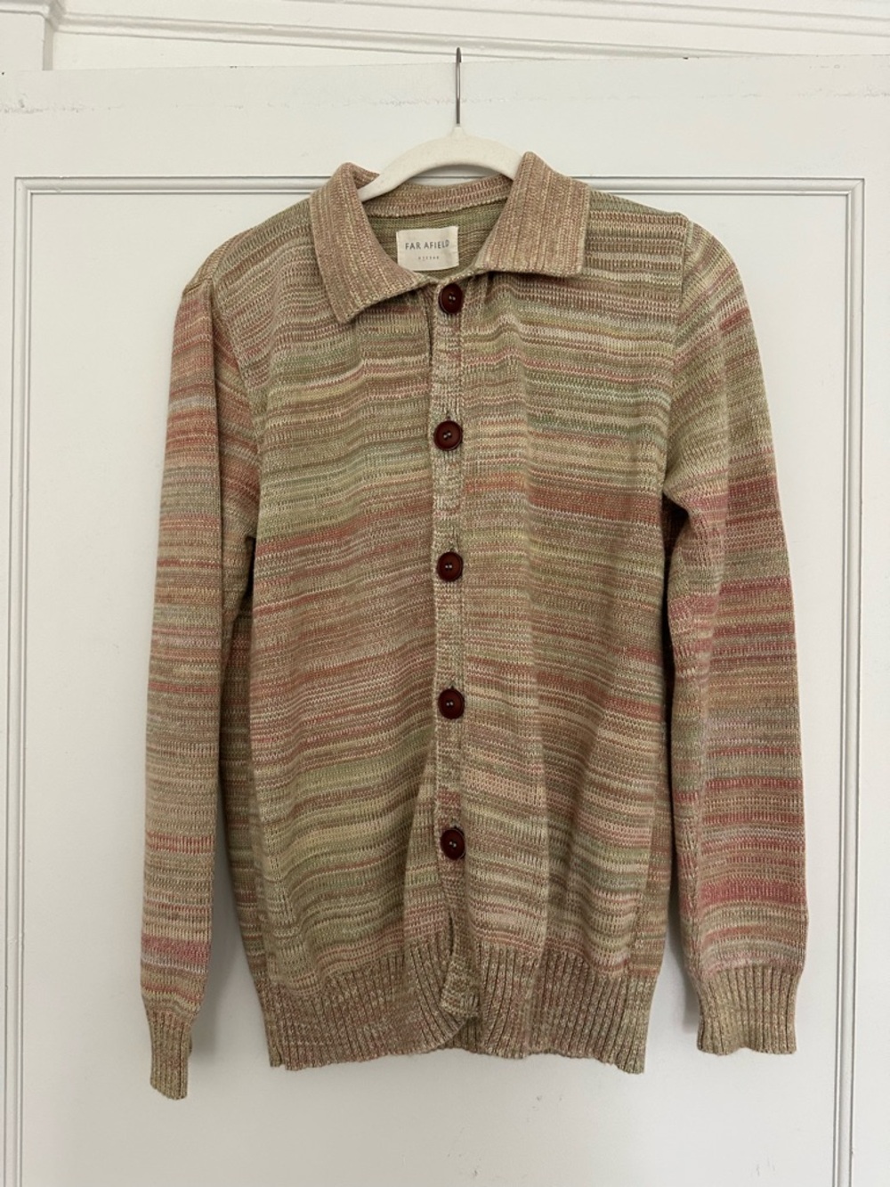 Far Afield Men's Multicolor Striped Button-Up Cardigan